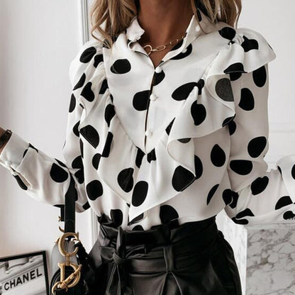 Bluse mit Falten
